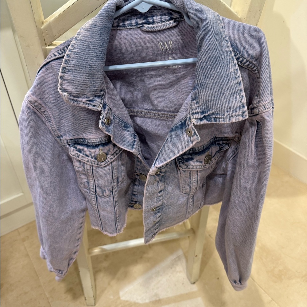 GAP Girls Lavender Jean Jacket - M